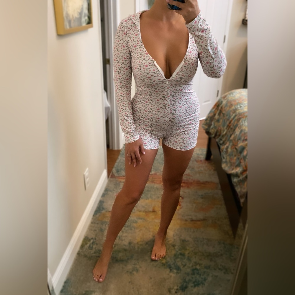 Floral Romper Playsuit Onesie Pajamas
